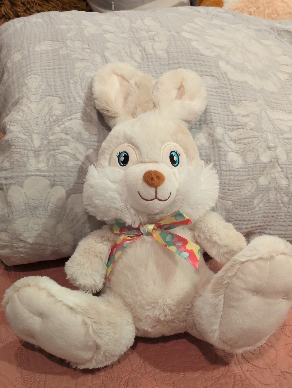 Plush Bunny Stuffed Dot Bow - Kids Toys